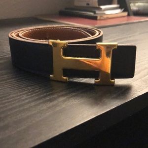 Vintages Hermès reversible belt size 80